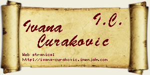 Ivana Curaković vizit kartica
